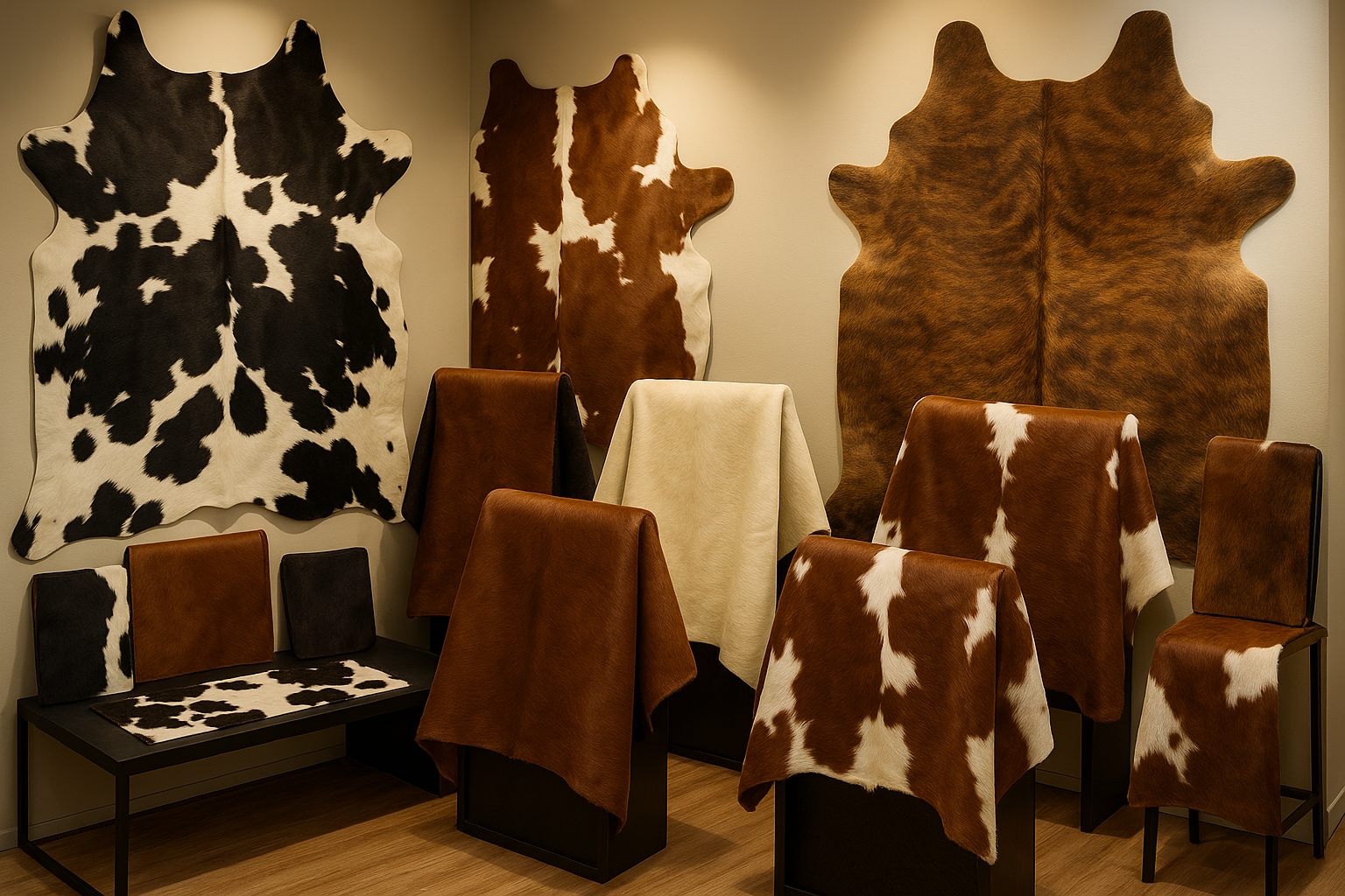 Hair on hide display